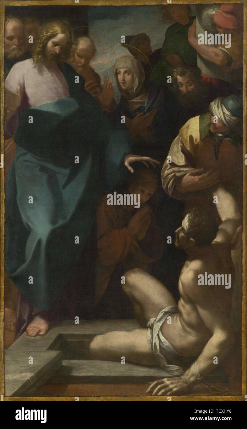 The Resurrection of Lazarus, First third of 17th cen.. Creator: Mazzucchelli (il Morazzone), Pier Francesco (1573-1626). Stock Photo