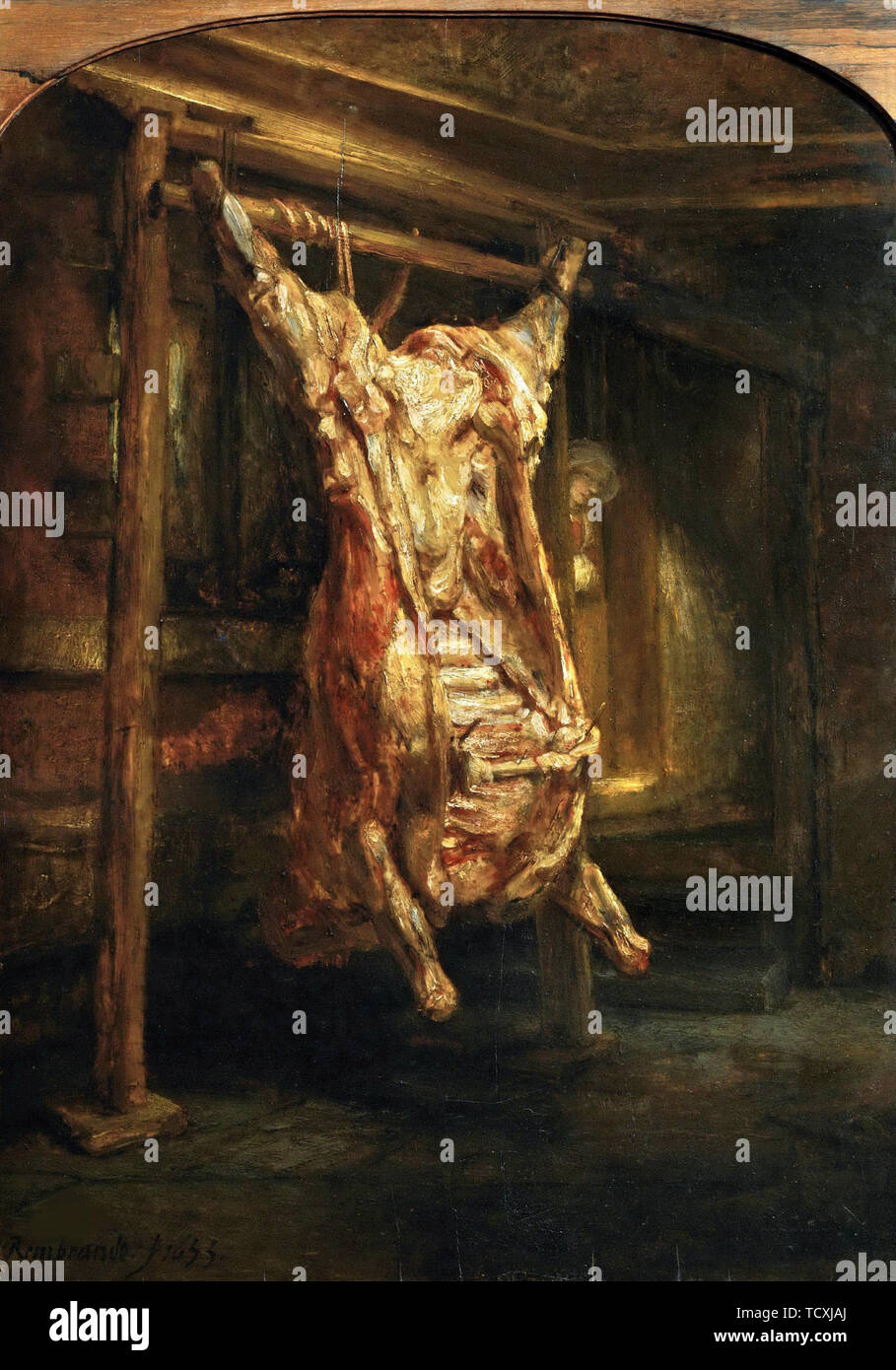 Slaughtered Ox, 1655. Creator: Rembrandt van Rhijn (1606-1669). Stock Photo