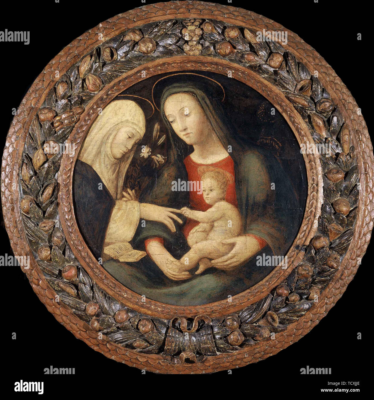 The mystic marriage of saint catherine of siena hi-res stock ...