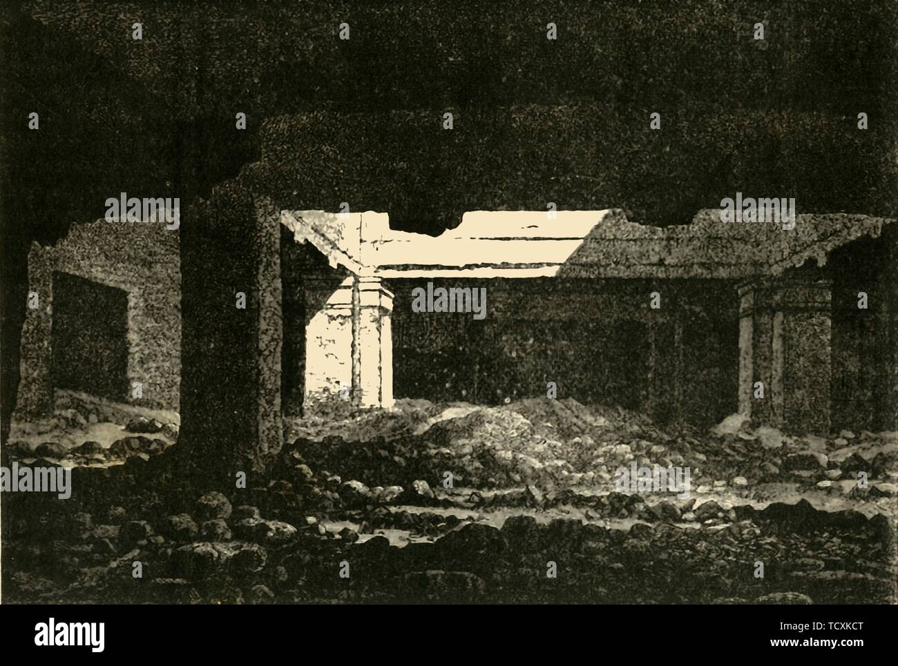 'Catacombs in Alexandria', 1890. Creator: Unknown. Stock Photo