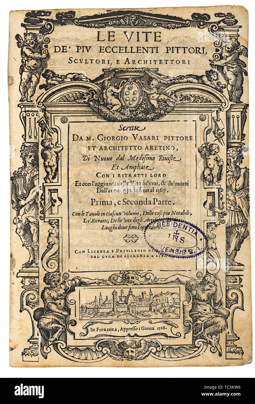 Le Vite De Più Eccellenti Pittori Stock Photos Le Vite De - 