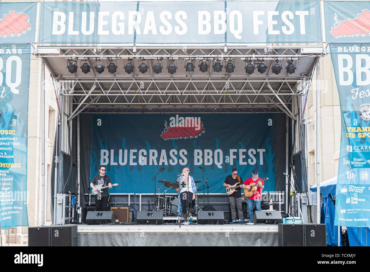 Bluegrass Barbeque Festival Lexington Kentucky Stock Photo Alamy