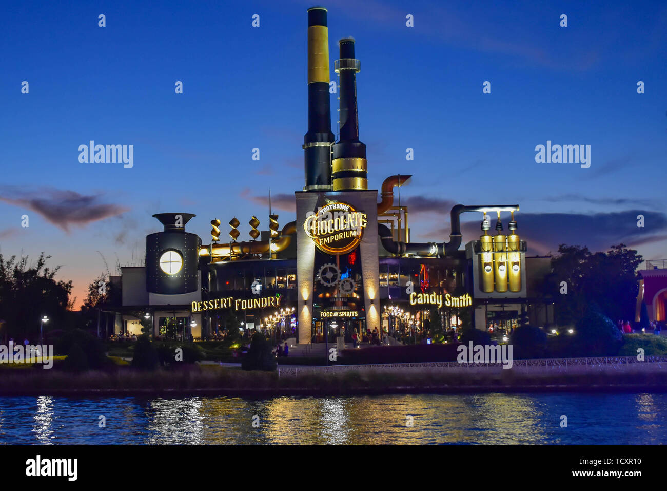 Orlando, Florida. February 05, 2019. Chocolate Emporium Restaurant on