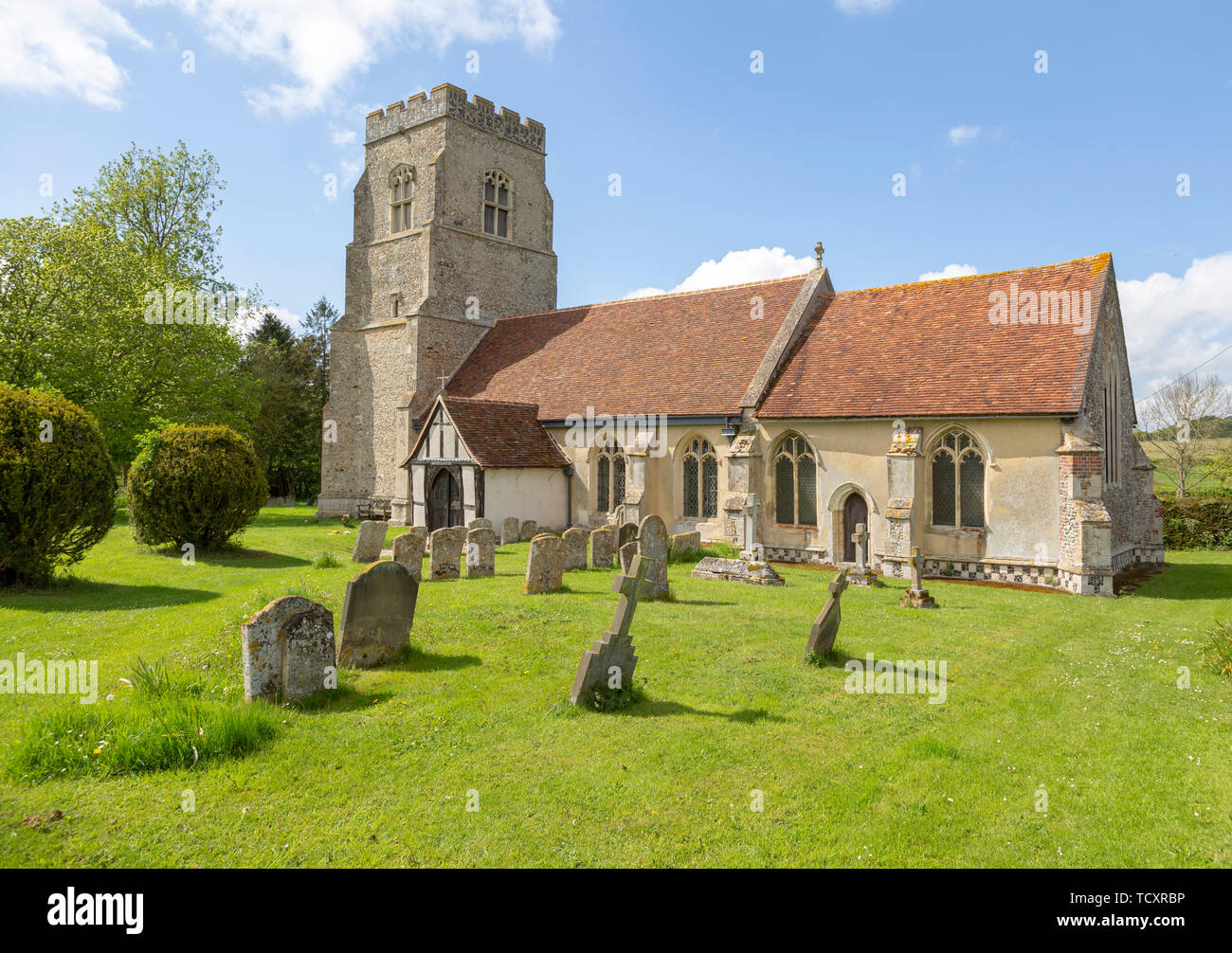 Village parish church of Saint Peter and Saint Paul, Alpheton, Suffolk, England, UK Stock Photo