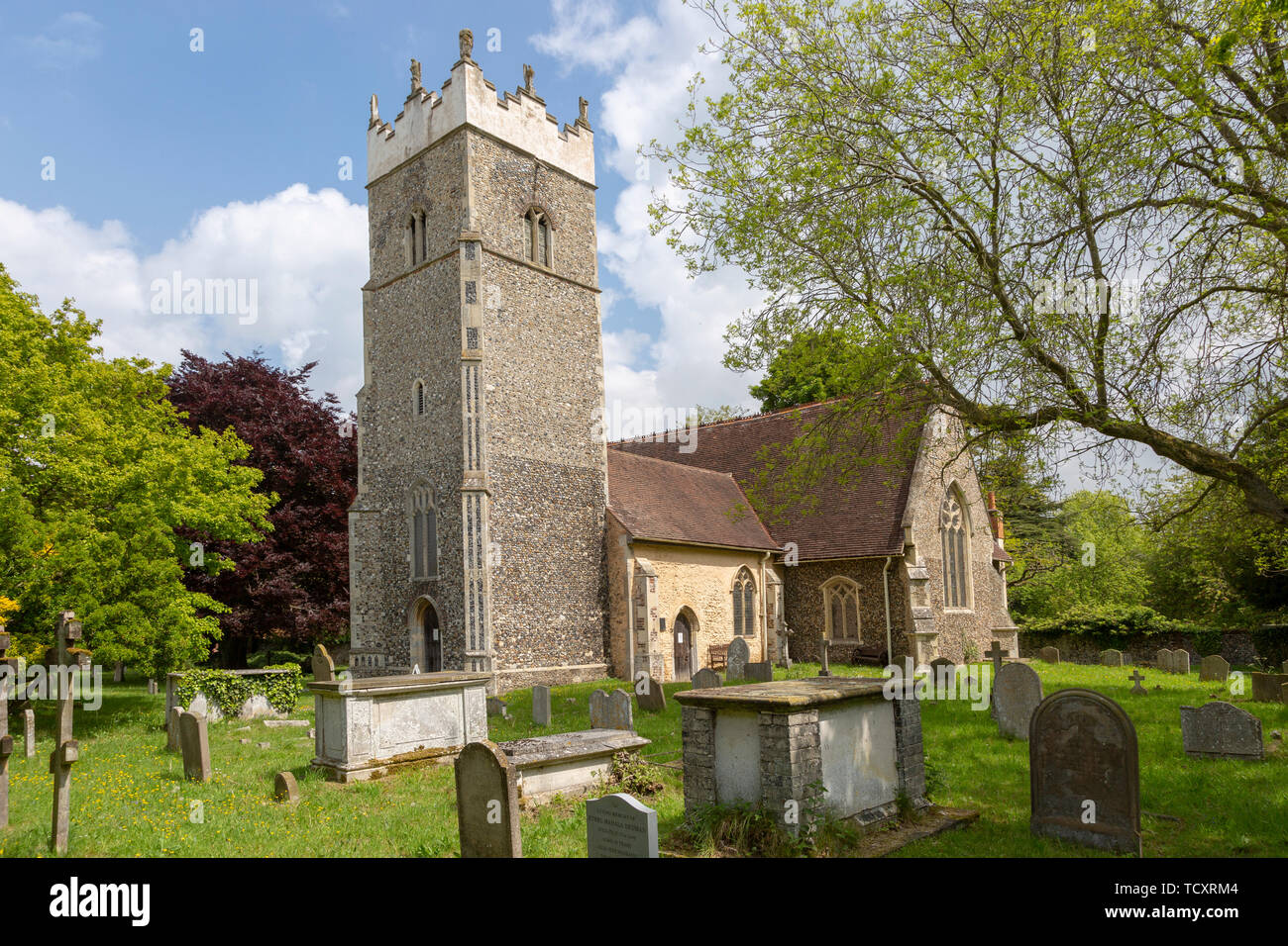 Village parish church of Saint Peter, Claydon, Suffolk, England, UK Stock Photo