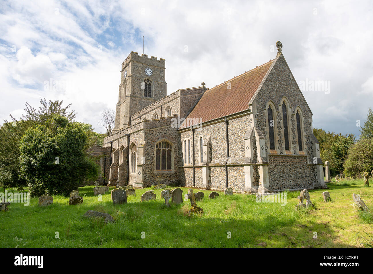 Village parish church of All Saints, Lawshall, Suffolk, England, UK Stock Photo