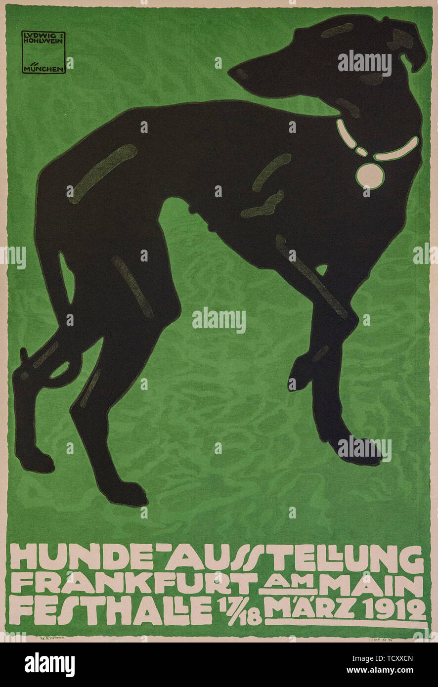 Dog Show, 1912. Creator: Hohlwein, Ludwig (1874-1949). Stock Photo