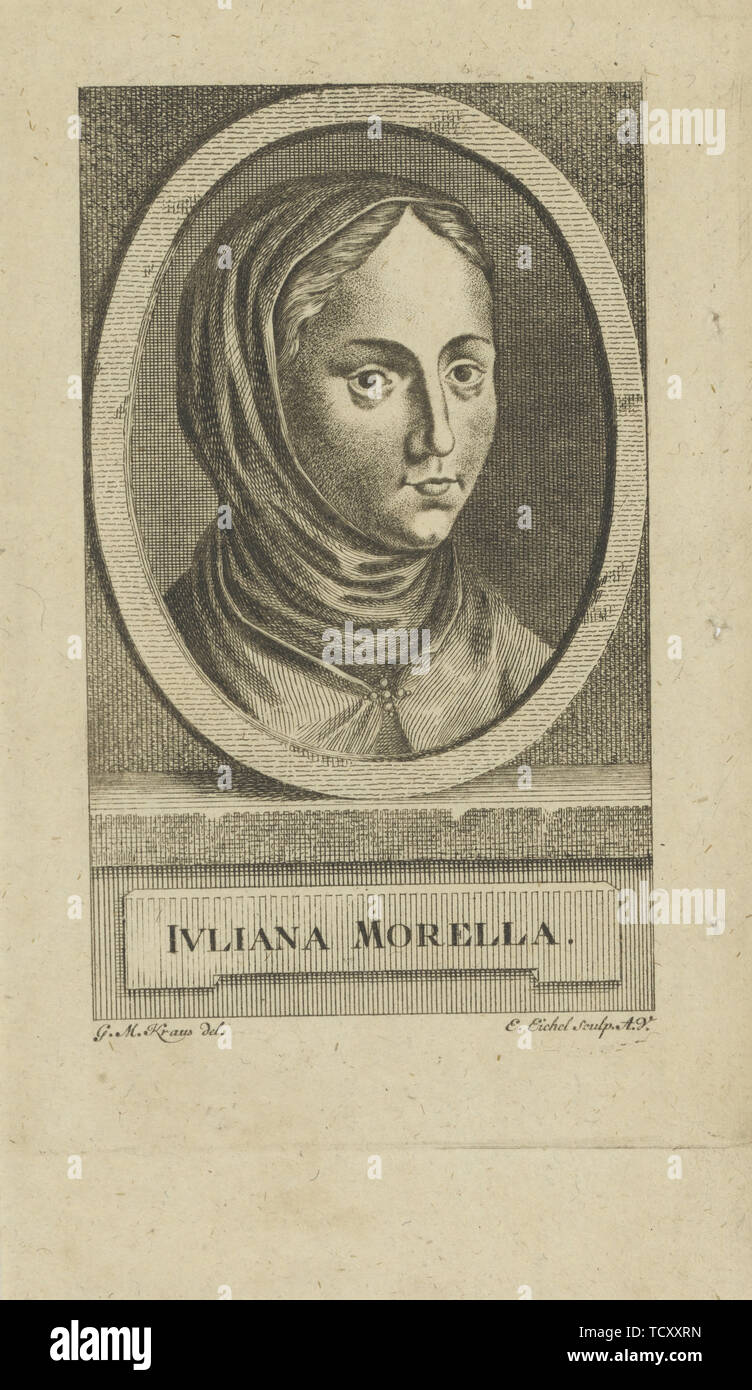 Portrait of Juliana Morell (1594-1653) , before 1777. Creator: Eichel, Emanuel (1717-1782). Stock Photo