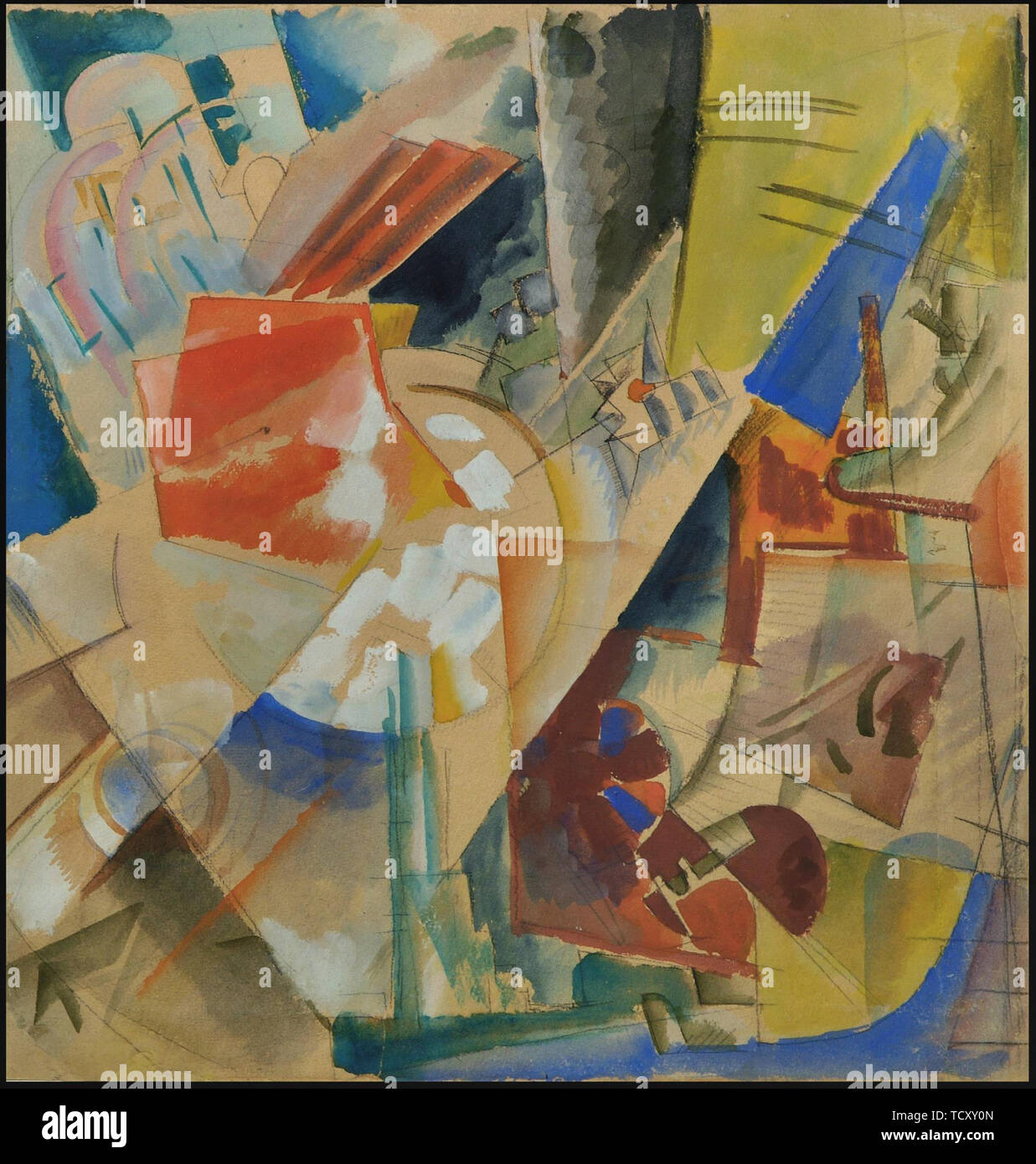 Constructive composition, 1919. Creator: Echeistov, Georgy ...