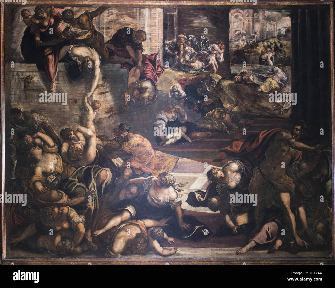 The Massacre of the Innocents, 1582-1585. Creator: Tintoretto, Jacopo (1518-1594). Stock Photo