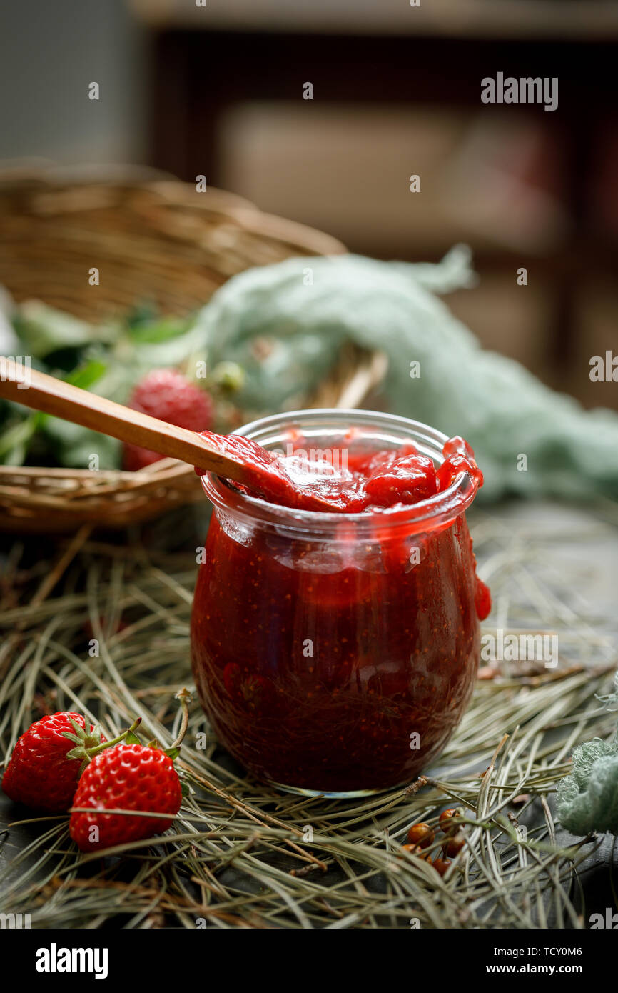 Still life strawberry jam hi-res stock photography and images - Alamy