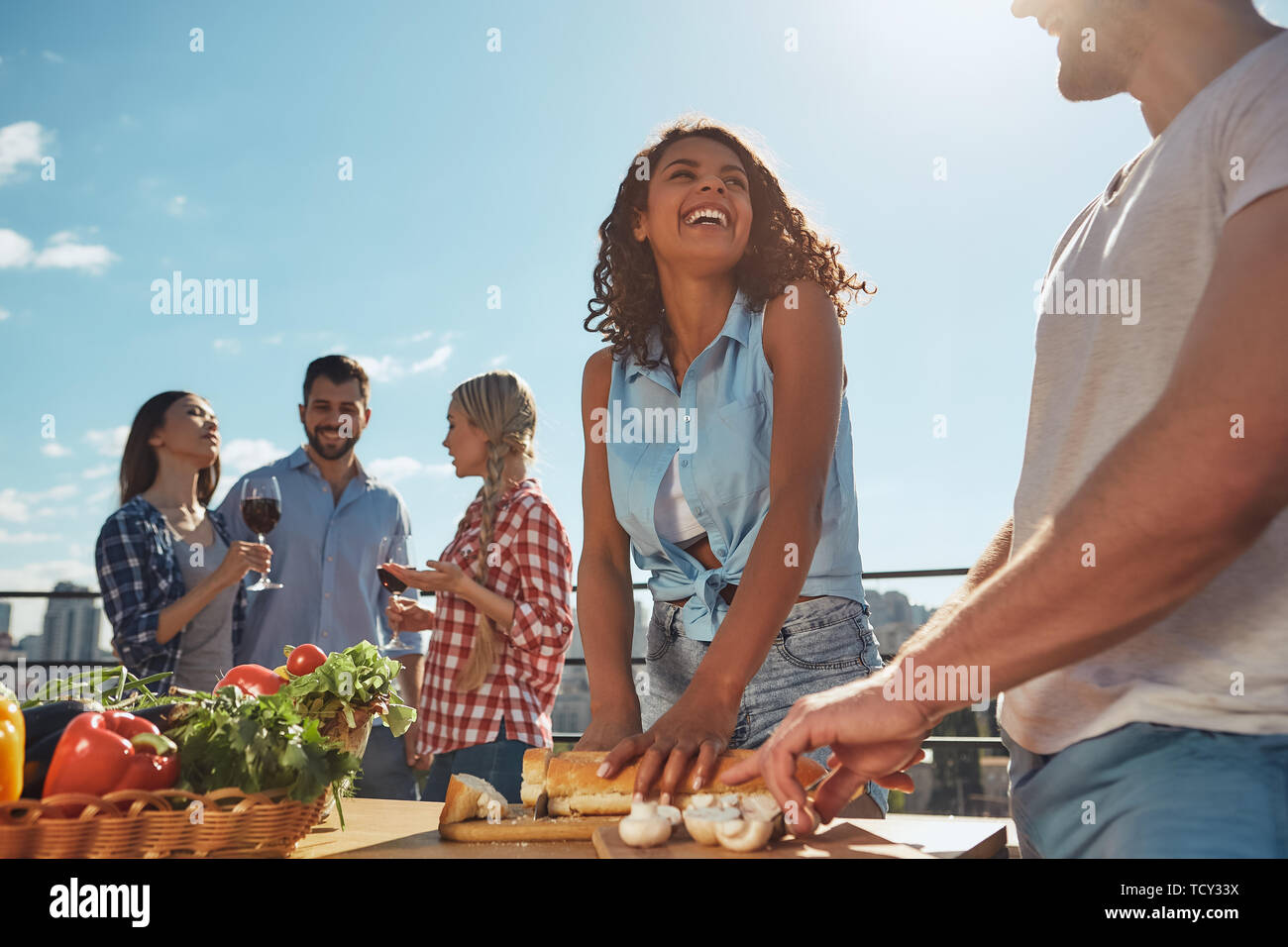 Barbeque party hires stock photography and images Alamy