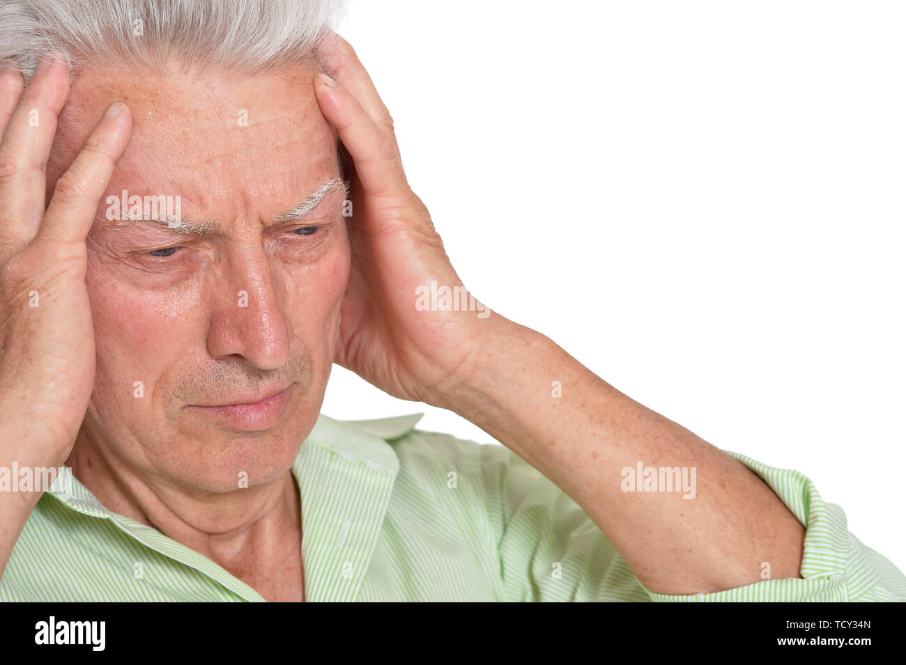 Caucasian man thinking pose on hi-res stock photography and images - Alamy