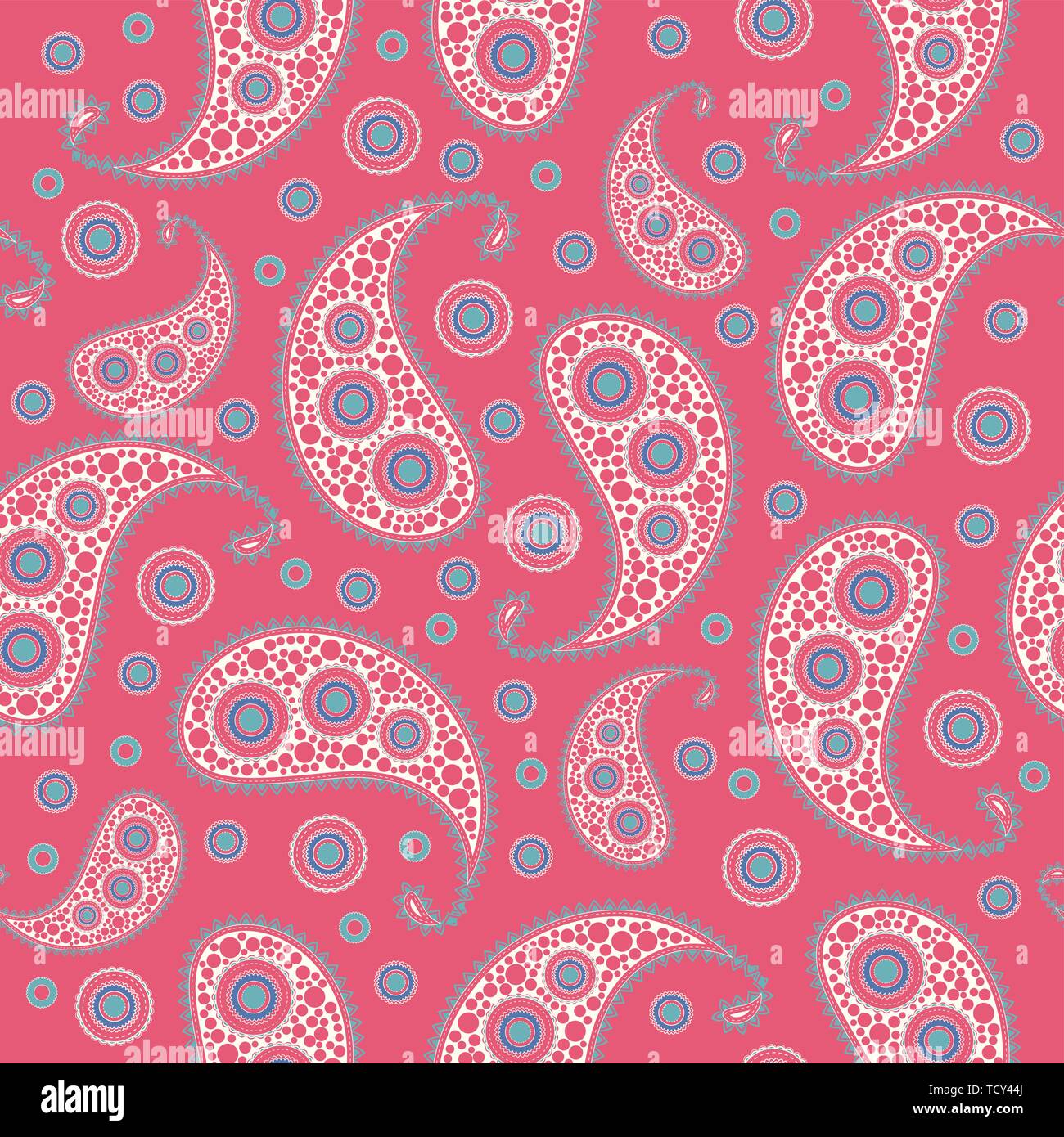 Vector flower paisley seamless pattern element Stock Vector Image & Art ...