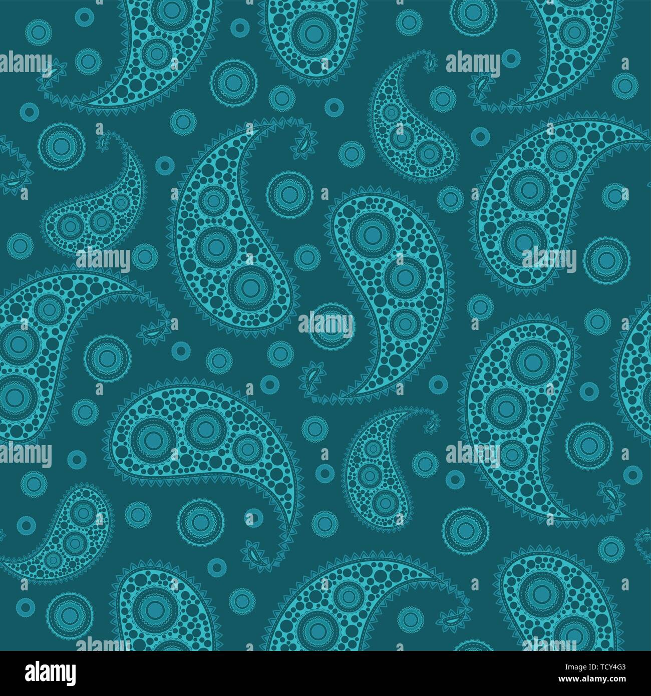 Vector flower paisley seamless pattern element Stock Vector Image & Art ...