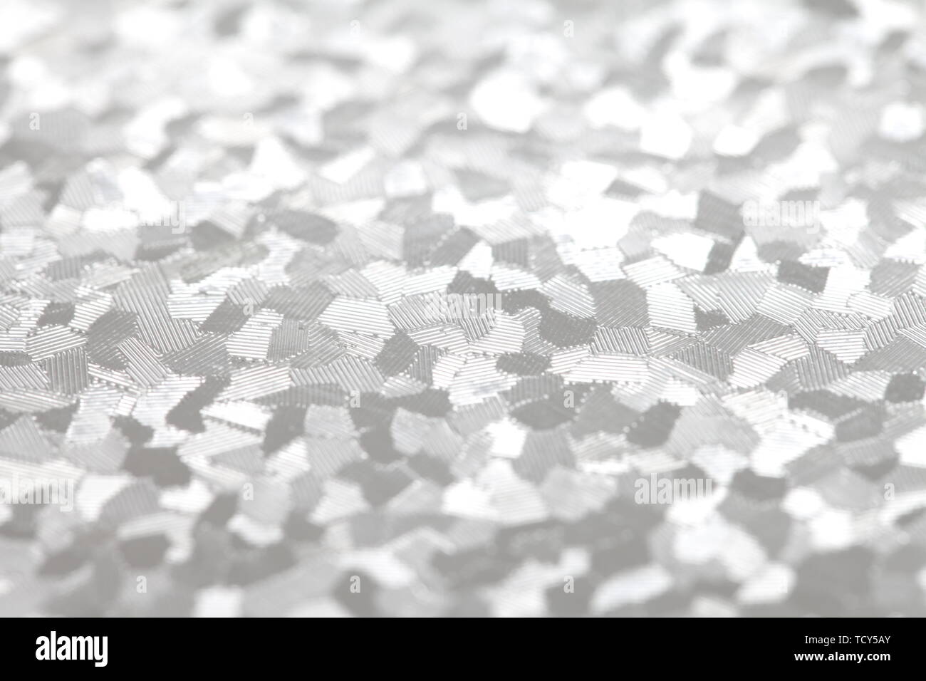 Close-up of frosted glass pattern Stock Photo