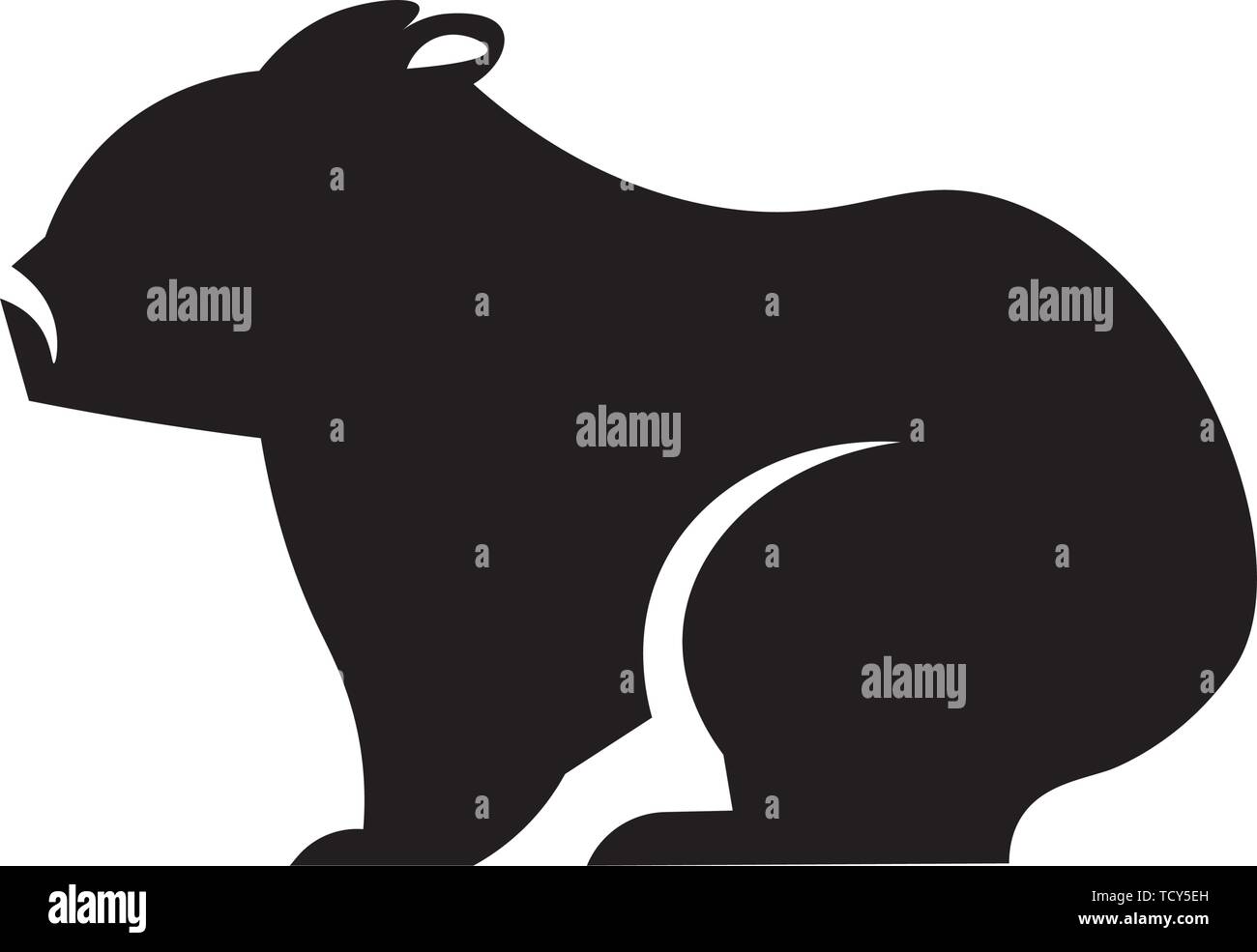Wombat Icon Vector Stock Vector Image & Art - Alamy