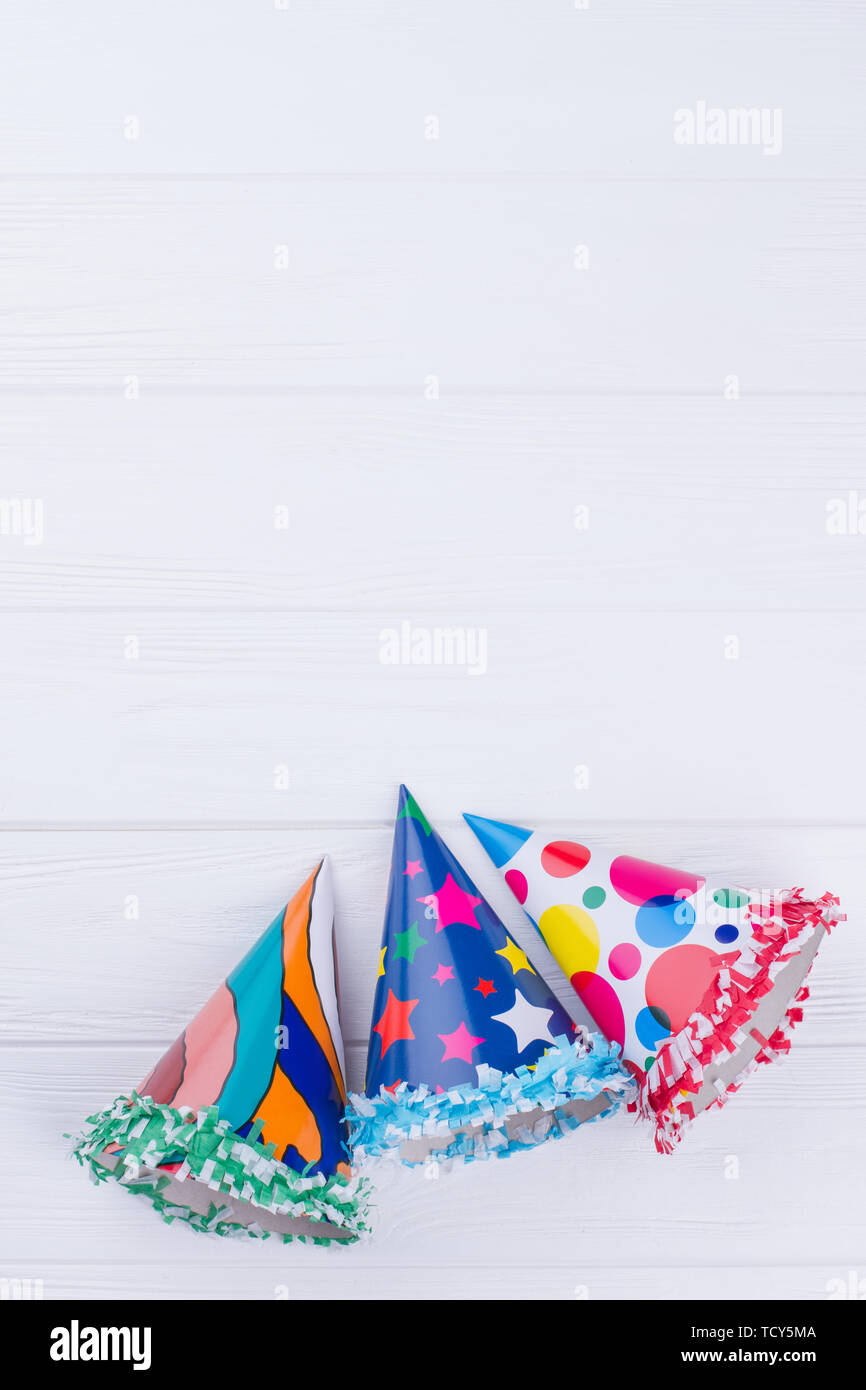 Party caps set colorful hi-res stock photography and images - Alamy