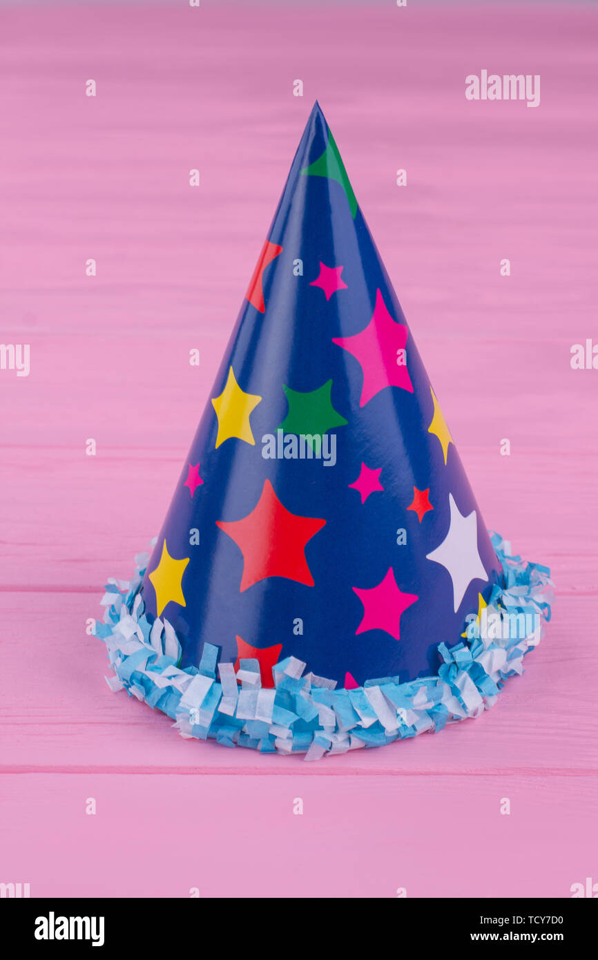 Funny party hat for kids. Stock Photo