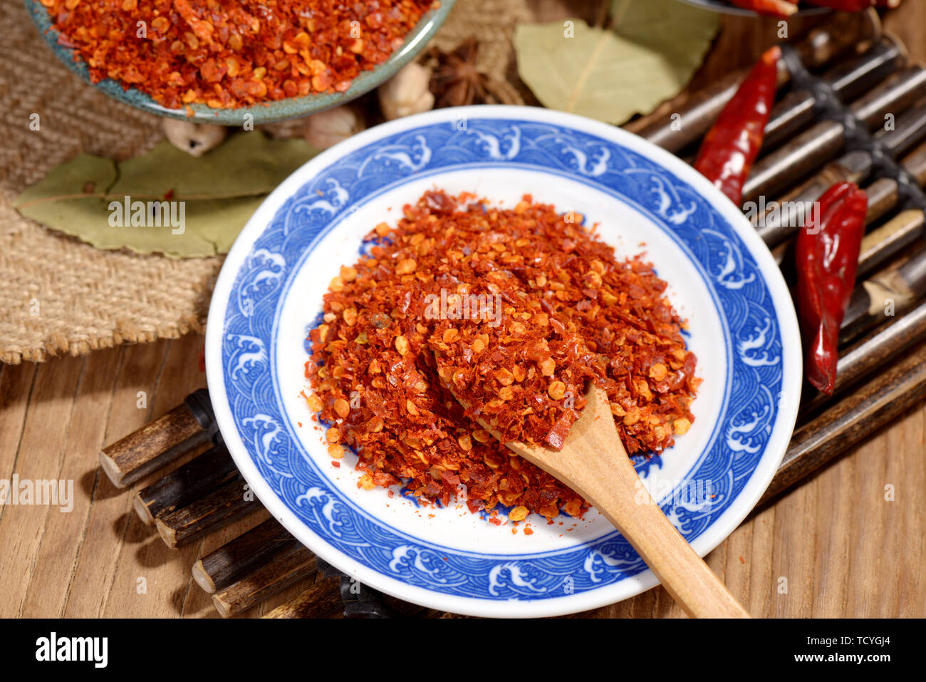 Seasoning chili cumin sesame seeds Stock Photo Alamy