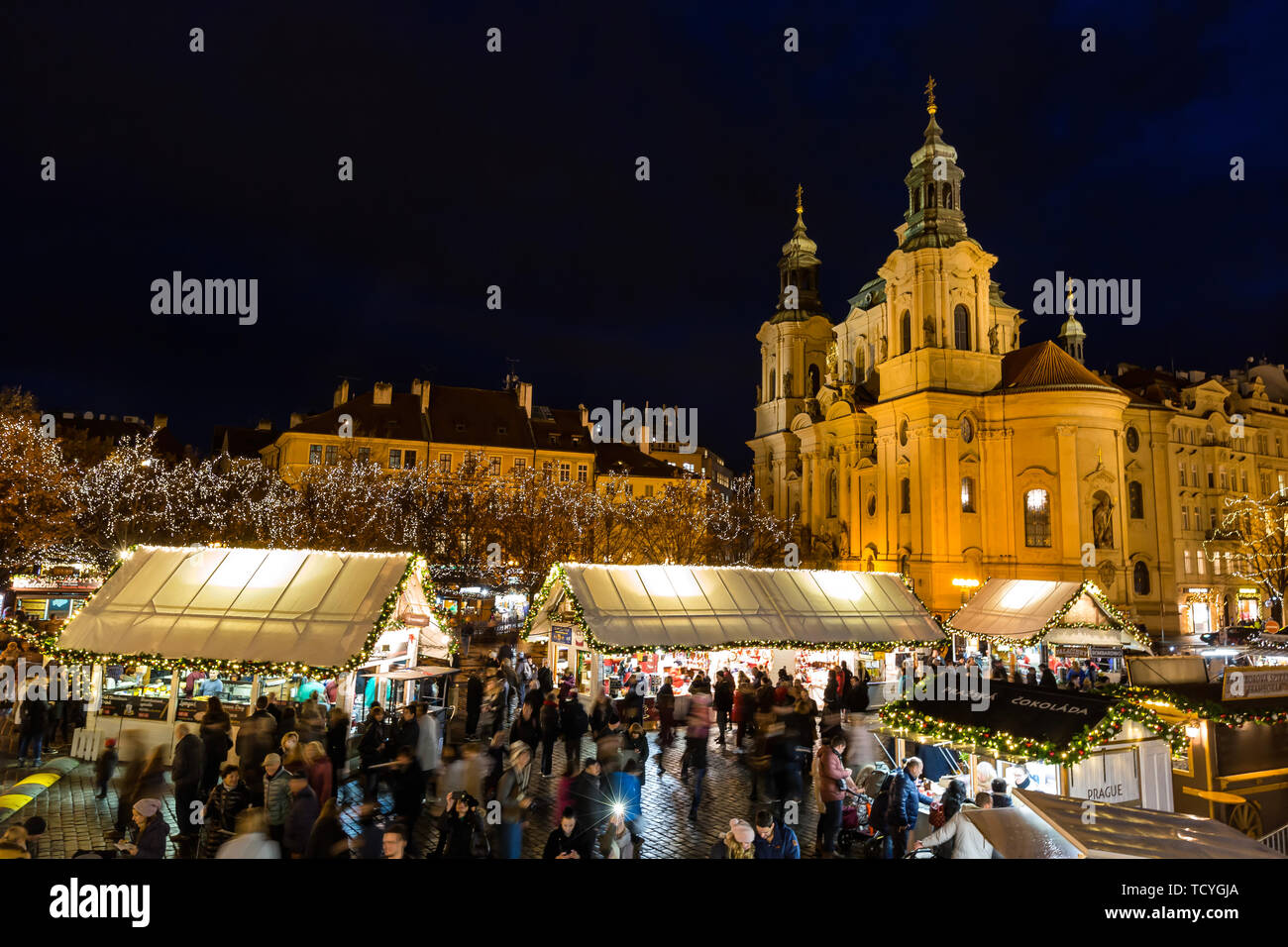 Prague's Christmas fair Stock Photo Alamy