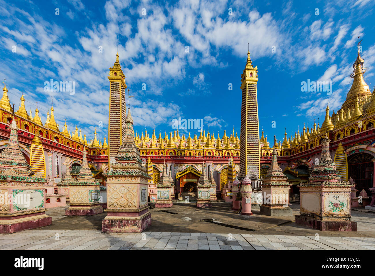 Thanboddhay Phaya near Monywa Myanmar (Burma) Stock Photo