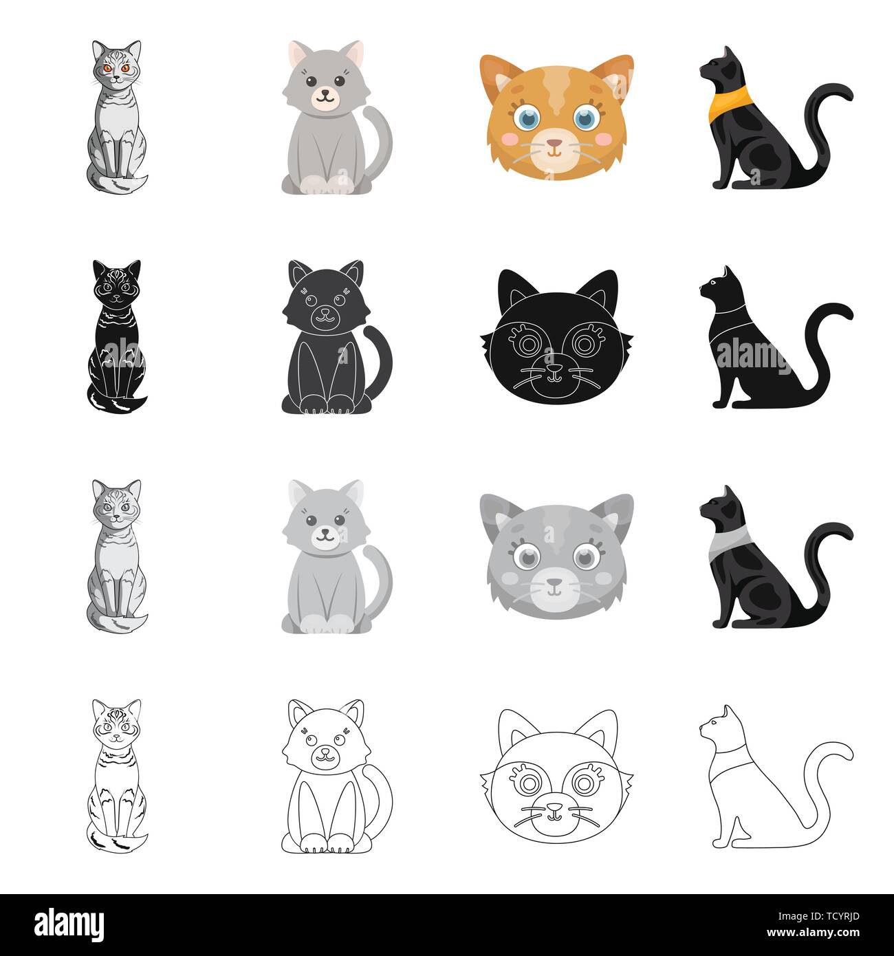 Free Vectors  Cats, icons, smiles, smiles