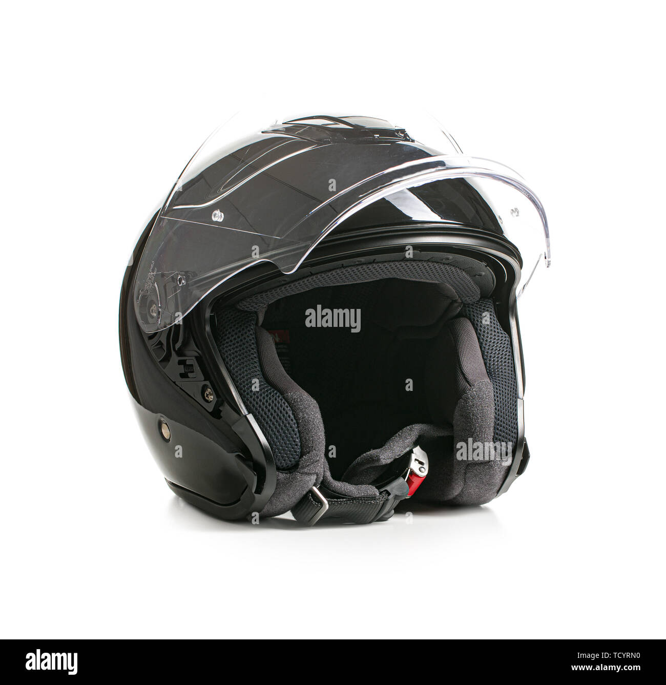 Open face helmet with visor Cut Out Stock Images & Pictures Alamy