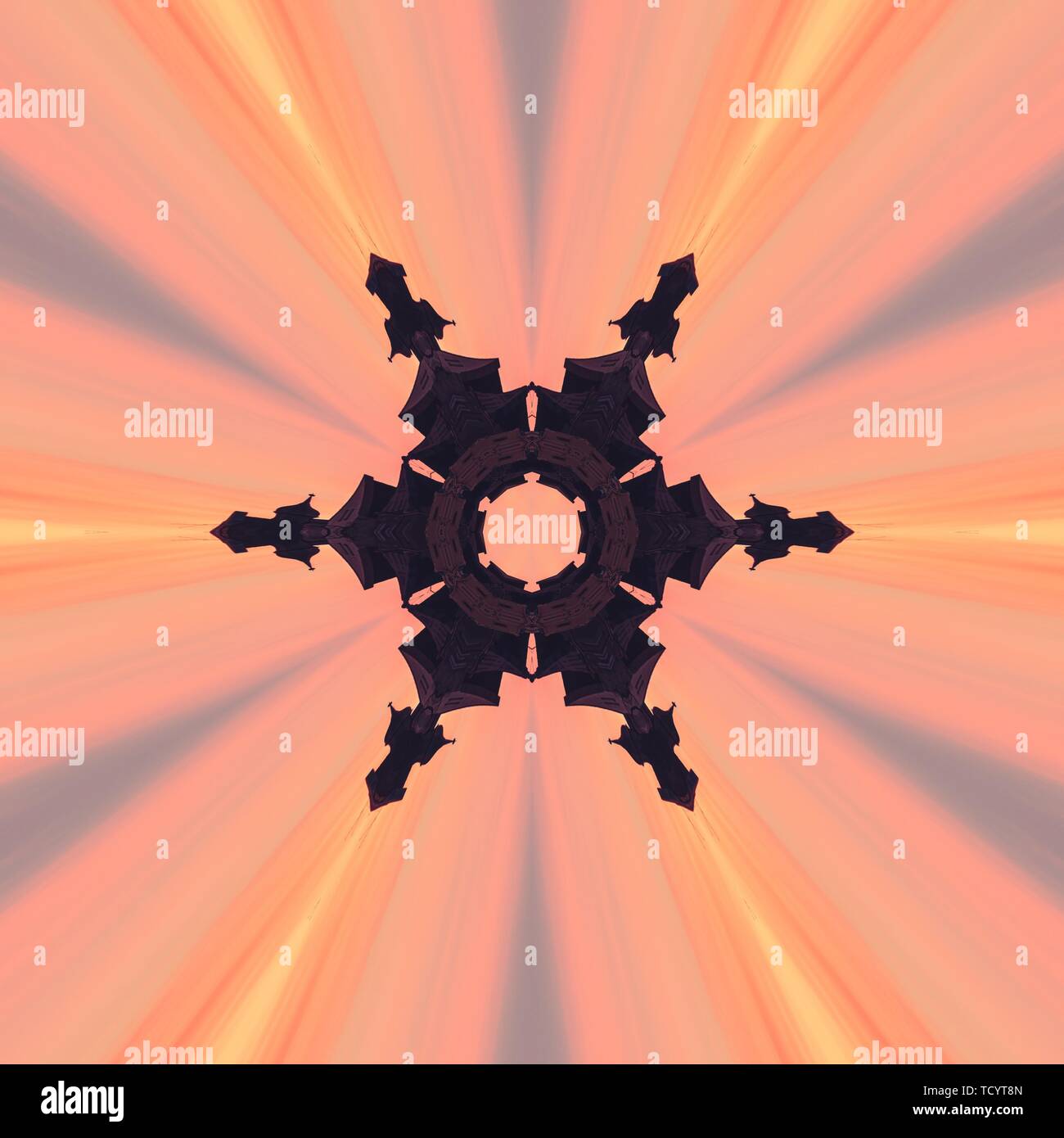 Abstract Image with colorful graphical elements design, concept Stock Photo