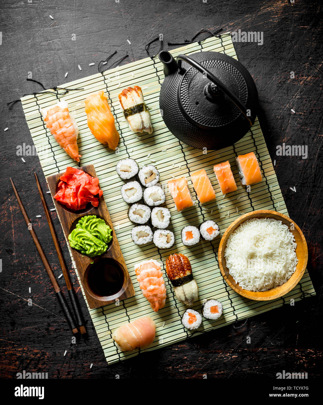 Seafood Meal Sushi Sashimi High Resolution Stock Photography and Images Alamy