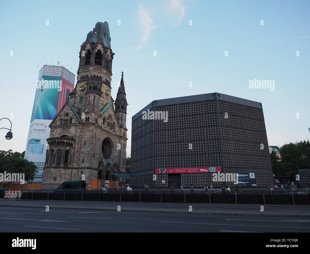 BERLIN, GERMANY - CIRCA JUNE 2019: Kaiser-Wilhelm-Gedaechtniskirche (meaning Kaiser Wilhelm Memorial Church) Stock Photo