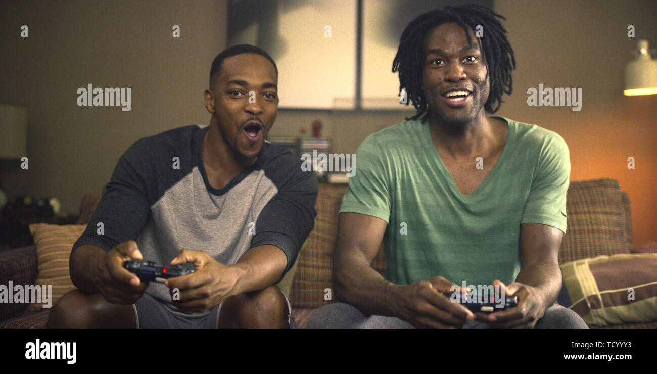 BLACK MIRROR, Anthony Mackie (left), 'Striking Vipers', (Season 5, ep