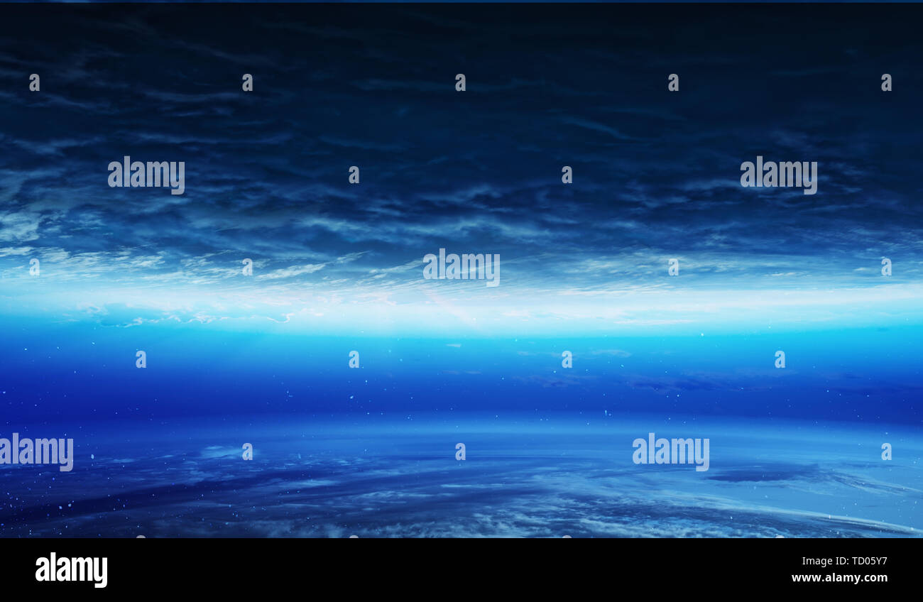 Abstract planets and space background Stock Photo - Alamy