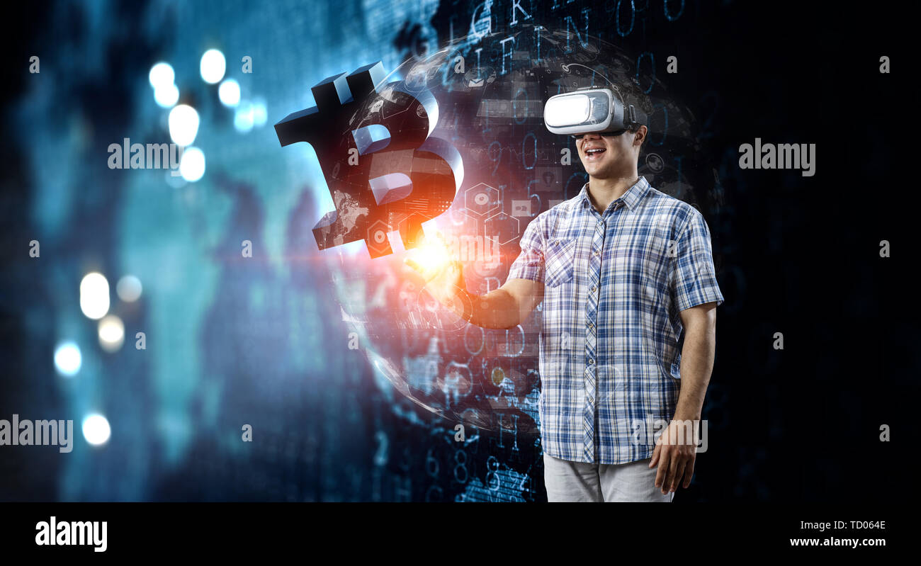 Virtual reality experience. Technologies of the future Stock Photo - Alamy