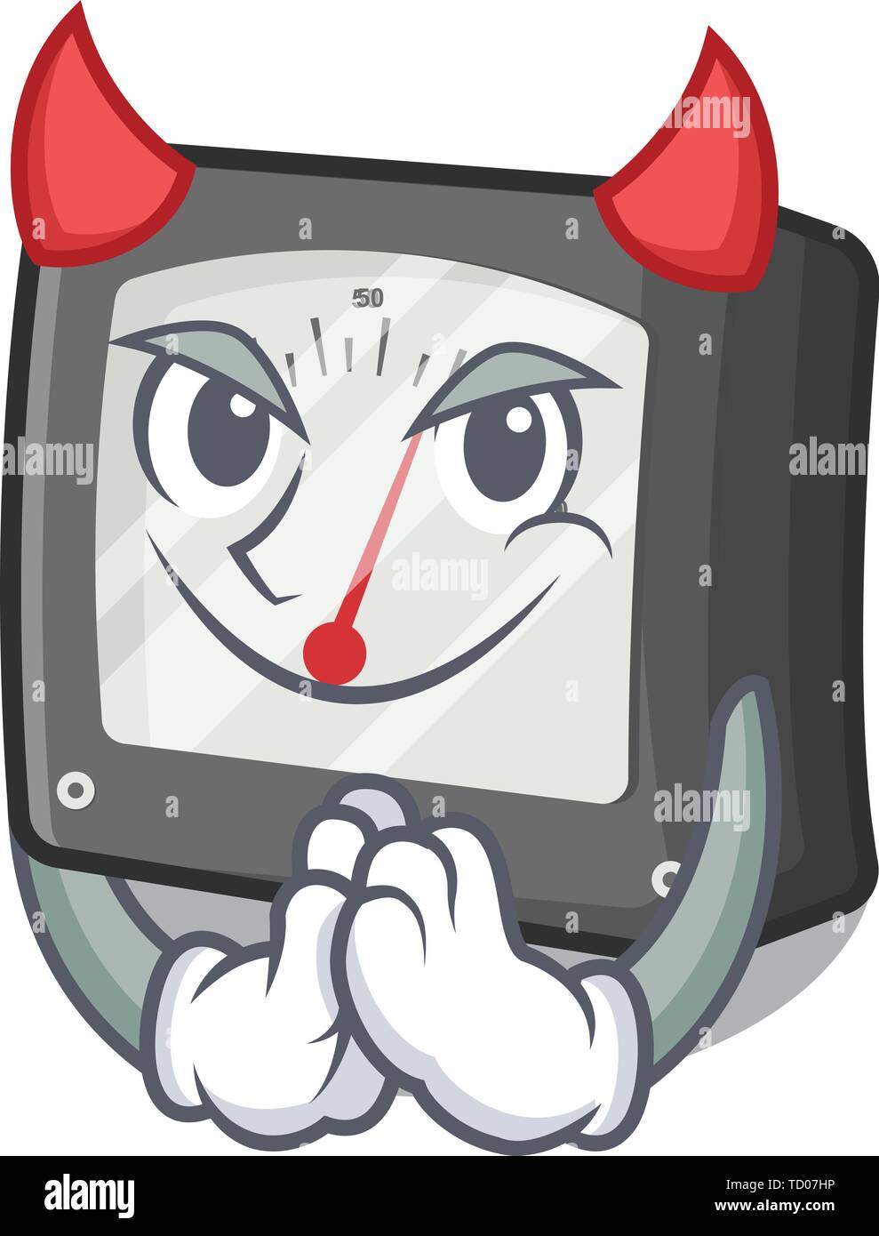 Devil meter ampere in the character box Stock Vector Image & Art - Alamy