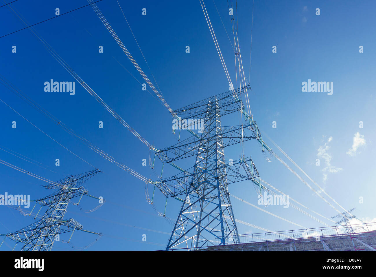 500 kV AC transmission line Stock Photo - Alamy