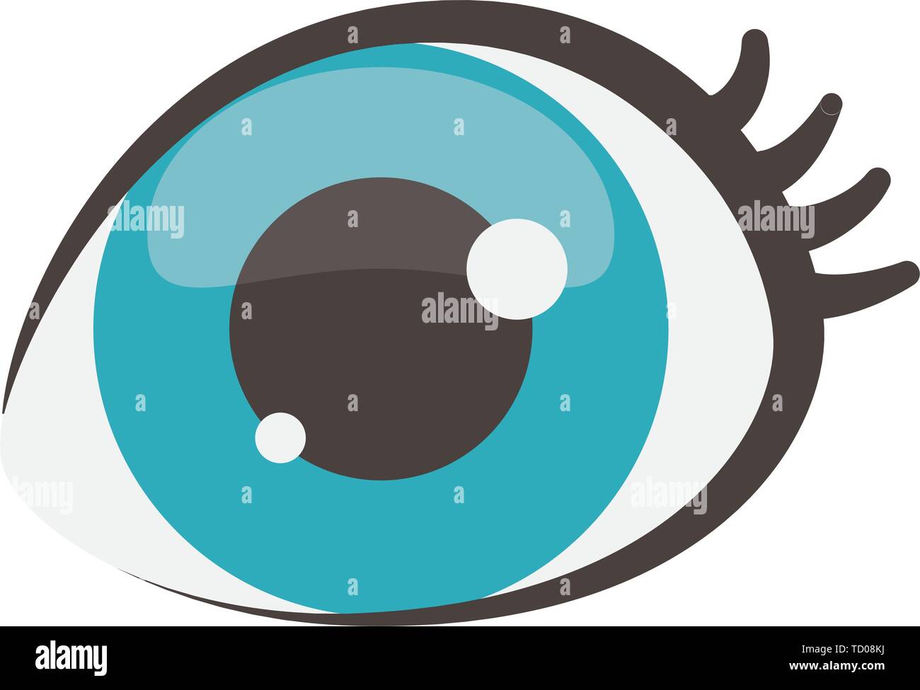 Blue eye design, View look vision optical human see and watch theme ...