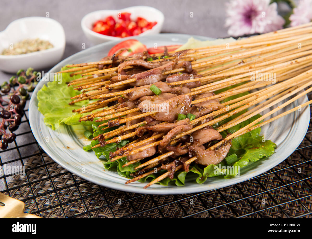 Baked squid Stock Photo - Alamy