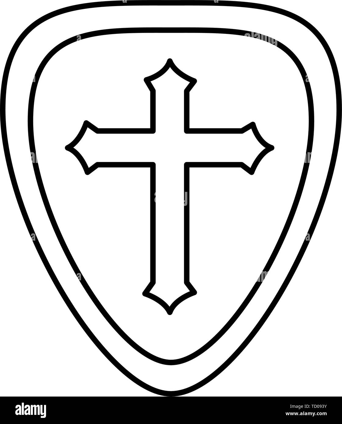 Shield Design Security Protection Emblem Banner Heraldic Medieval
