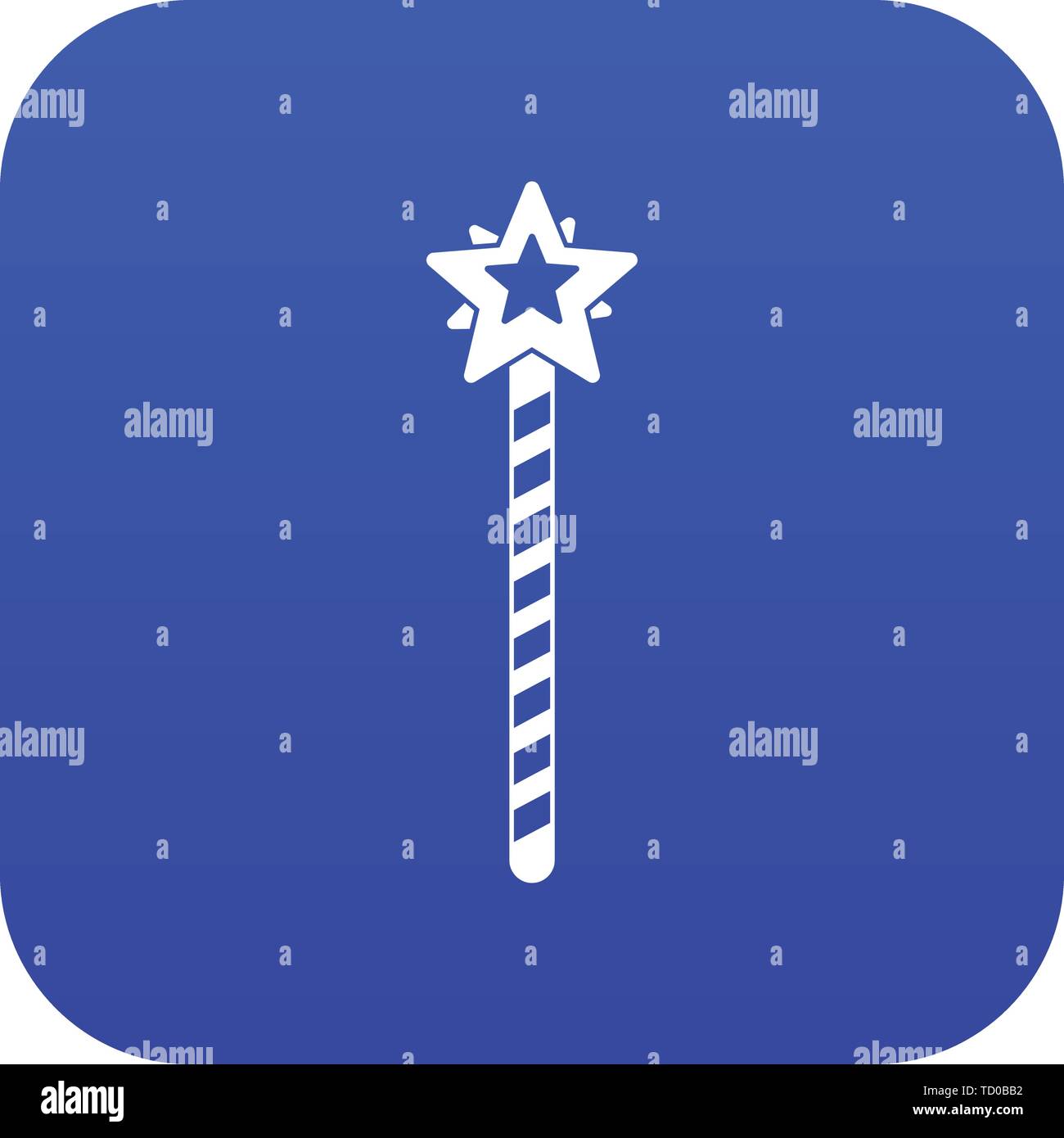 Magic wand icon digital blue Stock Vector Image & Art - Alamy