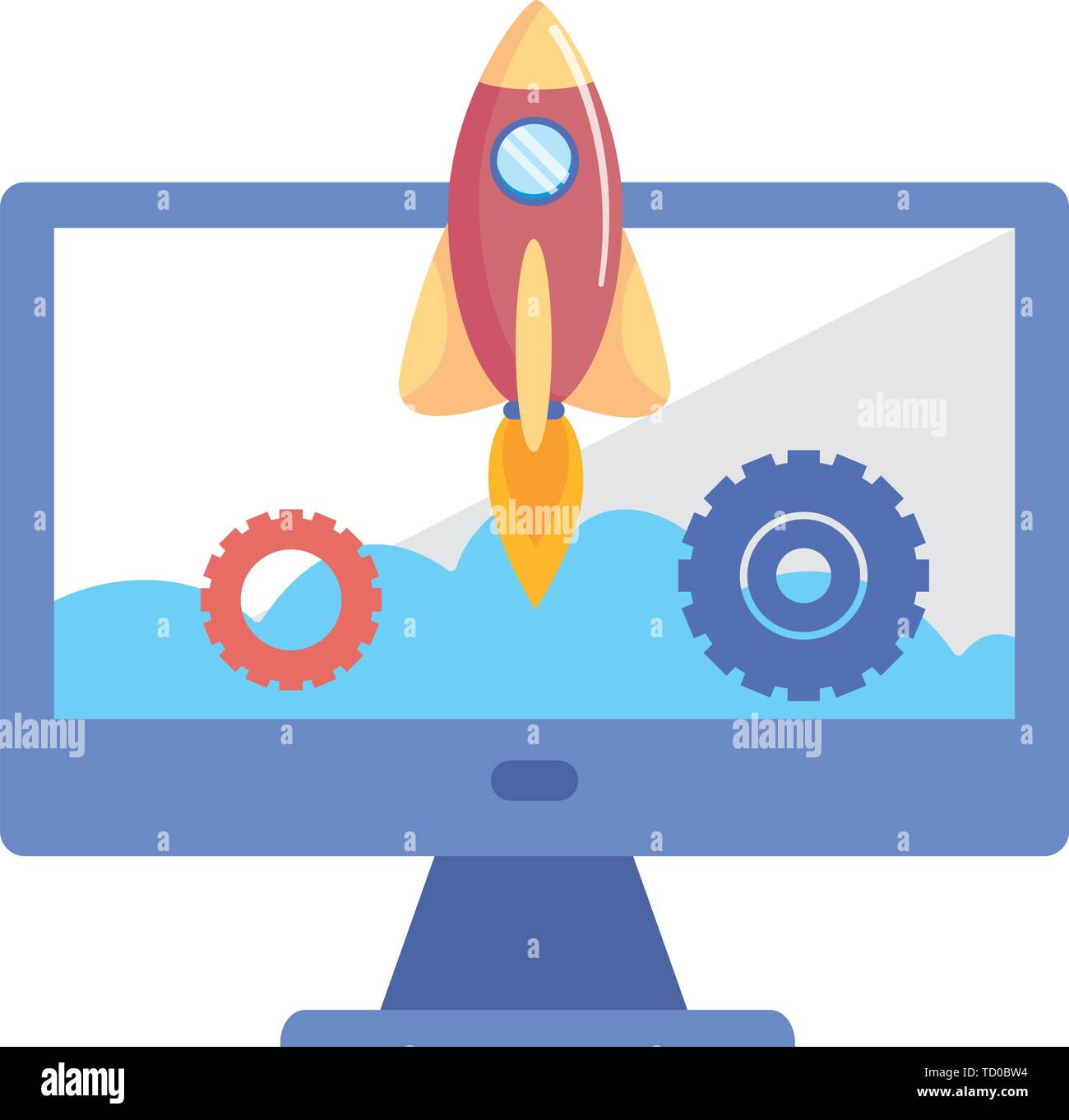 Rocket Using Computer Graphics Rocket inside computer design, Spaceship aircraft start up shuttle ...