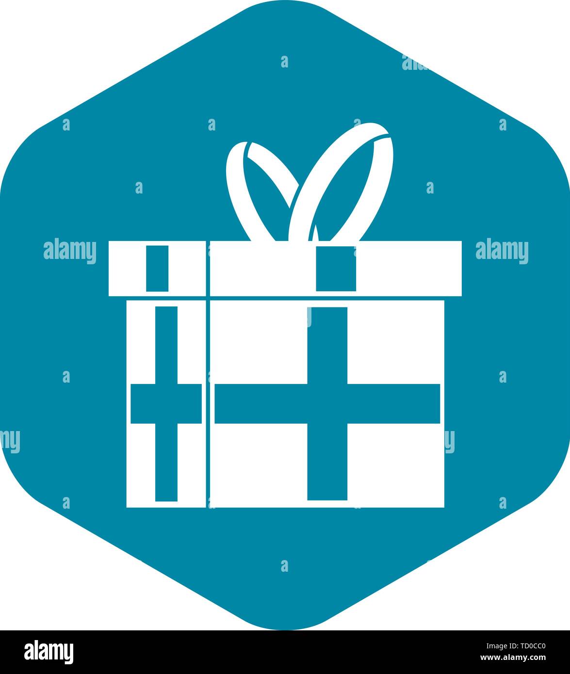 Gift in a box icon, simple style Stock Vector Image & Art - Alamy