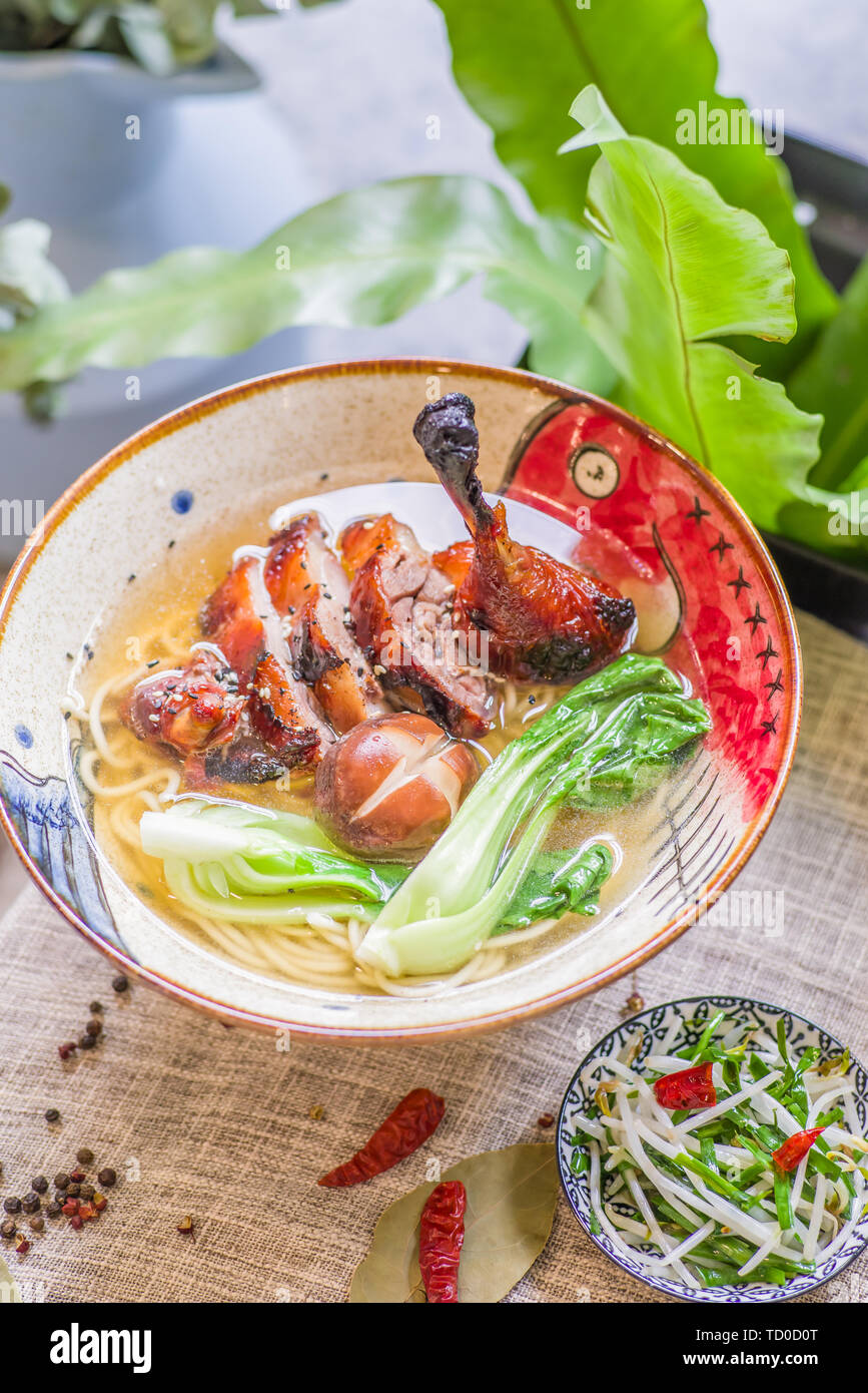 Duck leg noodles hi-res stock photography and images - Alamy
