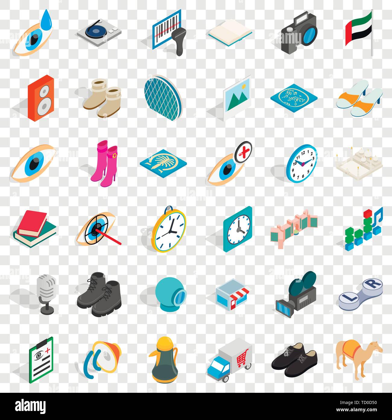 Loudspeaker icons set, isometric style Stock Vector Image & Art - Alamy