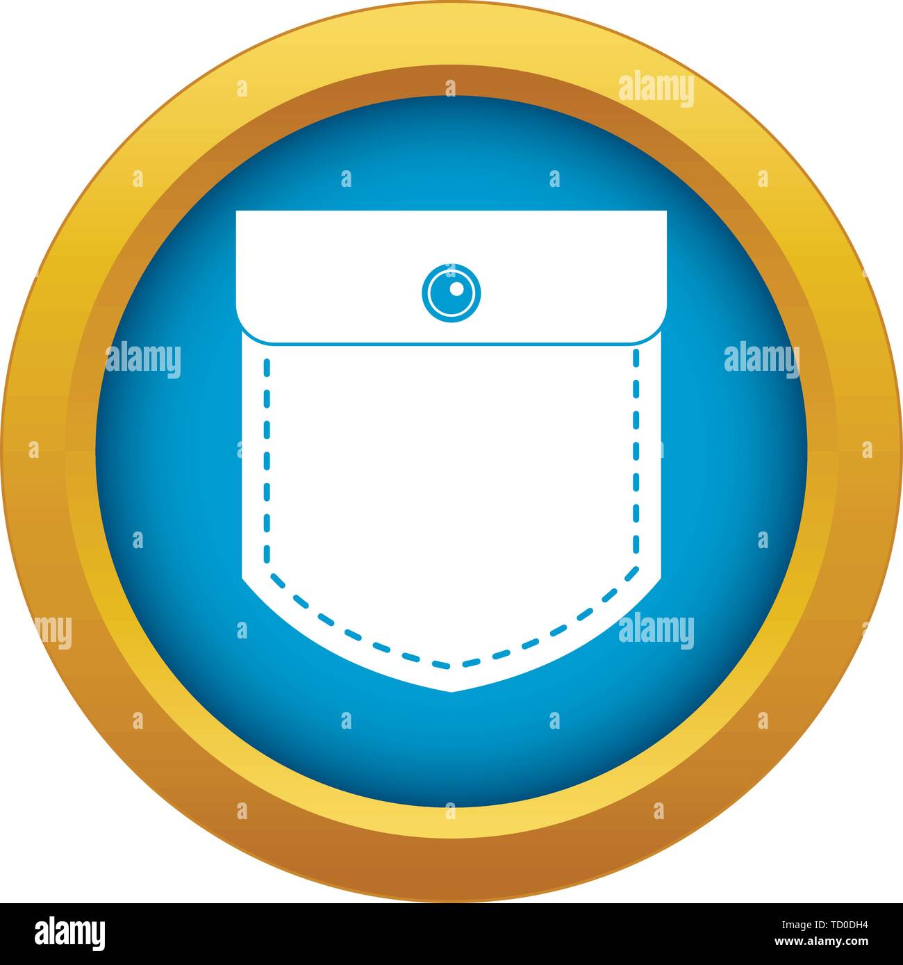Black jeans pocket icon blue vector isolated Stock Vector Image & Art ...
