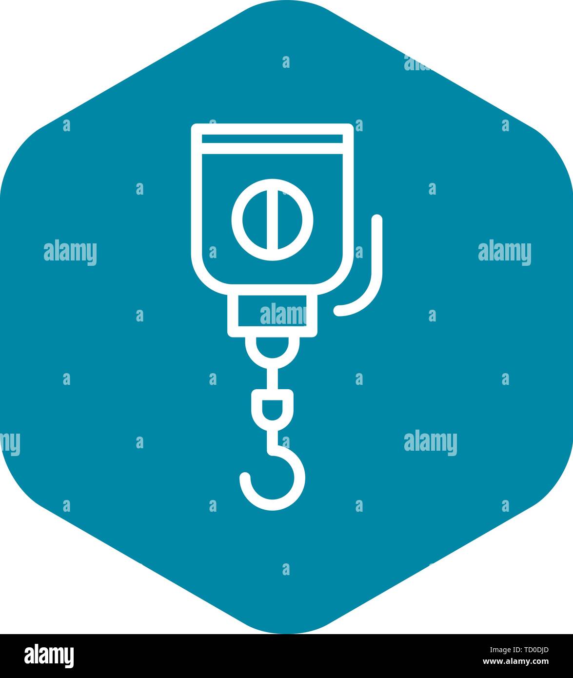 Crane hook icon, outline style Stock Vector Image & Art Alamy