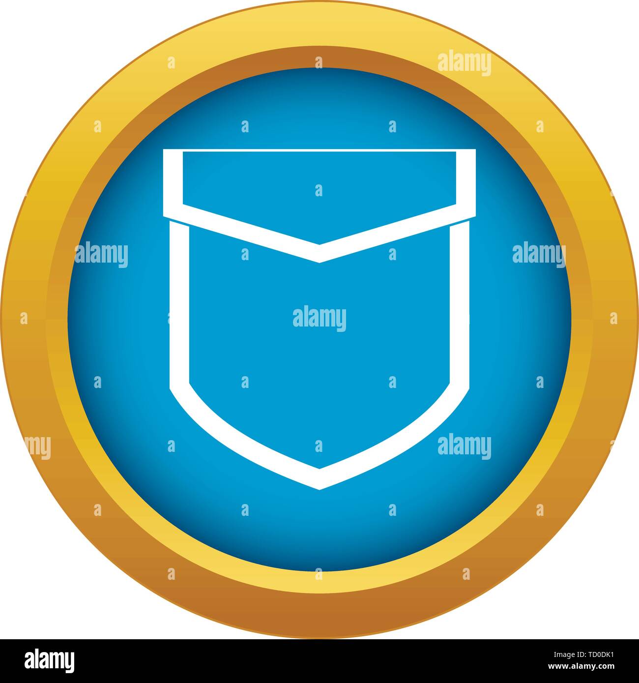 Pocket with valve icon blue vector isolated Stock Vector Image & Art ...