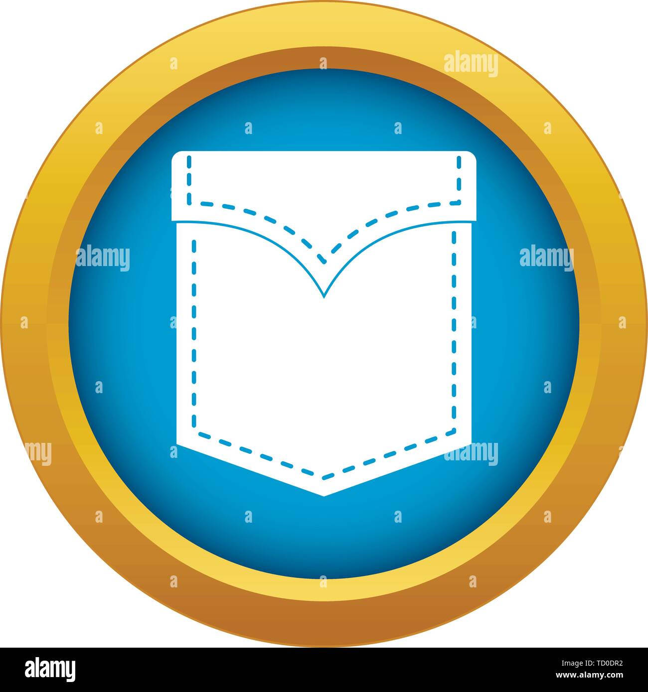 Black valve pocket icon blue vector isolated Stock Vector Image & Art ...