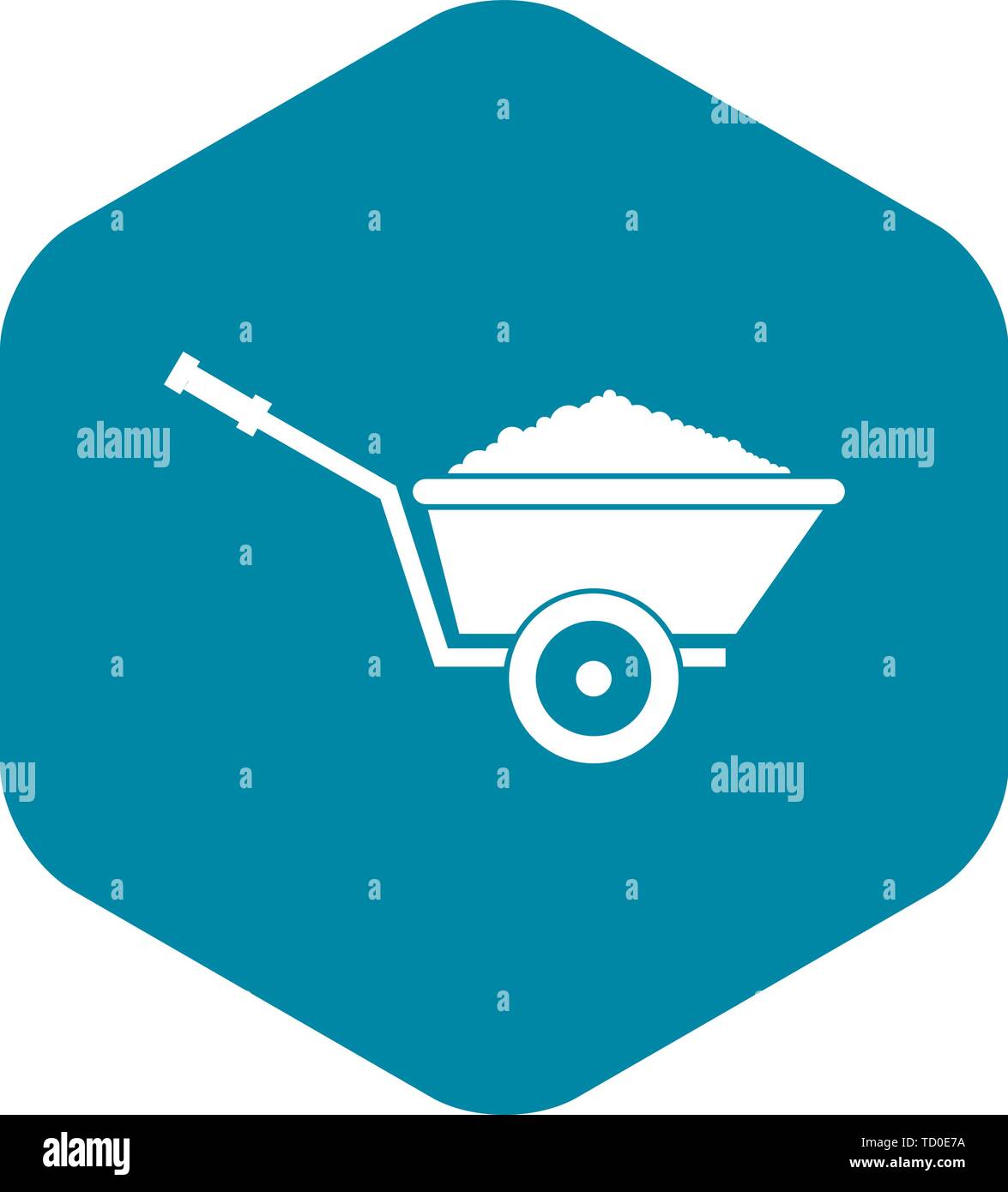 Garden wheelbarrow icon, simple style Stock Vector Image & Art - Alamy
