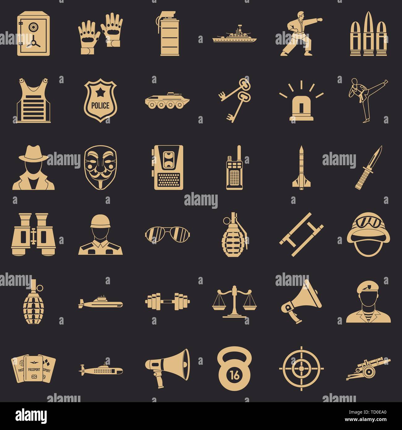 Robber and gendarme Stock Vector Images - Alamy